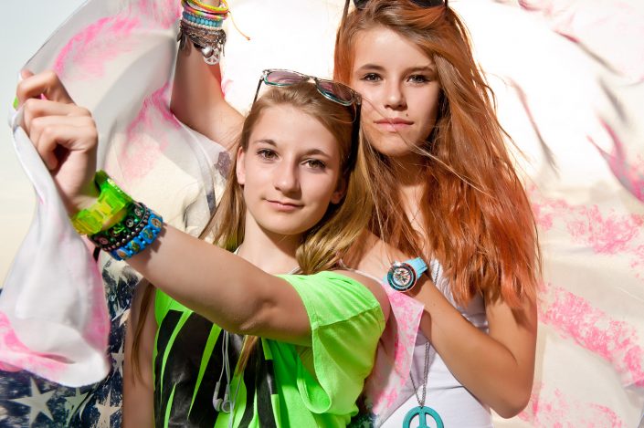 Fotoreportage mit Teenagern Fashion und Sport