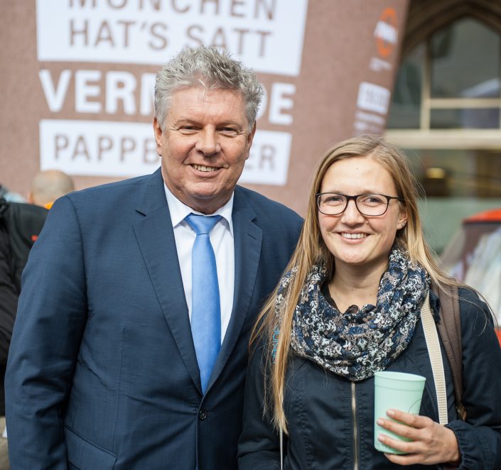 Reportage vom AWM auf dem Marienplatz in München