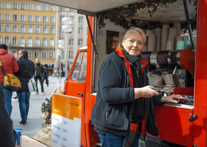 Reportage vom AWM auf dem Marienplatz in München