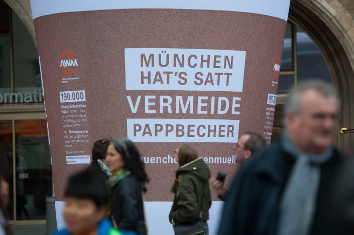 Reportage vom AWM auf dem Marienplatz in München