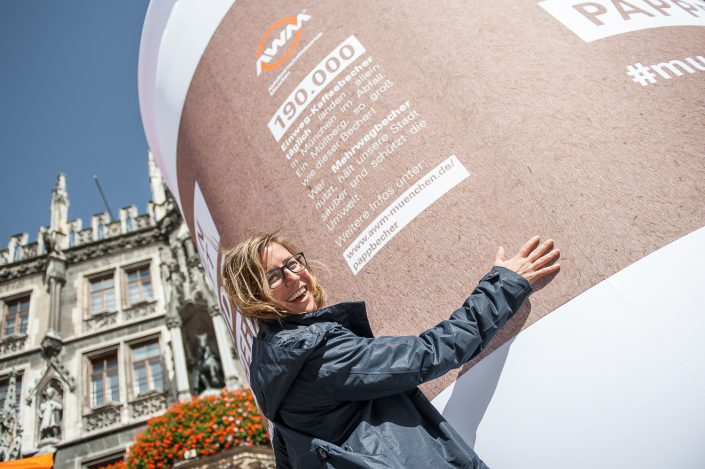 Reportage vom AWM auf dem Marienplatz in München